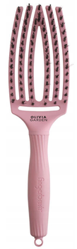 Szczotka do włosów Olivia Garden Fingerbrush Combo Medium delikatnie różowa (5414343018458)