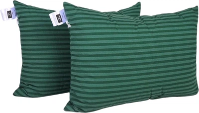 Набор подушек MirSon Сolor Fun Line 17-0612 Stripe Emerald № 0107 с эвкалиптовым волокном средняя 50x70 см 2 шт (2200011158709)