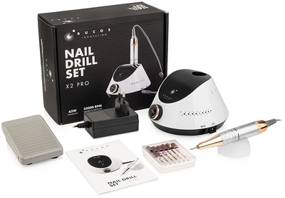 Фрезер для манікюру Bucos Nail Drill X2 PRO WHITE PEARL 65 Вт і 35 000 об./хв.