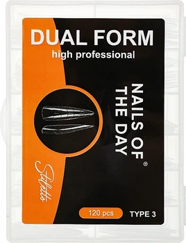 Верхние формы для ногтей, стилет/миндаль, 120 шт - Nails Of The Day Dual Form Stiletto (Type 3) 120шт (1408947-27057703)