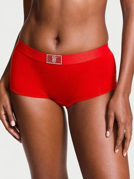 Трусики шорты женские хлопковые Victoria's Secret 26941756 2XL Красные (199243997664)