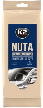Вологі серветки K2 NUTA WIPES для очищення скляних та дзеркальних поверхонь 24 шт (5906534002204)