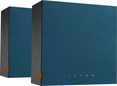 Пара активных Hi-Fi Bluetooth-колонок Morel Högtalare Blue Blend (HOGTALARE PAIR - BLACK CABINET WITH BLUE GRILL (EU))