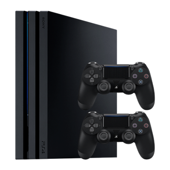 Набор Консоль Sony PlayStation 4 Pro CUH-72xx 1TB Black Б/У + Геймпад Беспроводной DualShock 4 Version 2 2шт