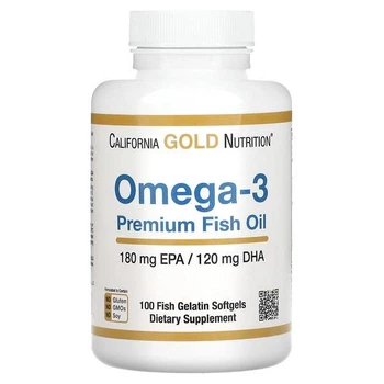 Омега-3 риб’ячий жир California Gold Nutrition 100 капсул