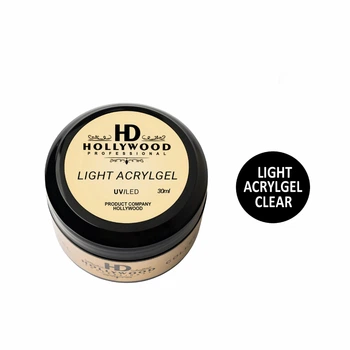 Жидкий акригель Light Acrygel Прозрачный Clear HD Hollywood 30мл