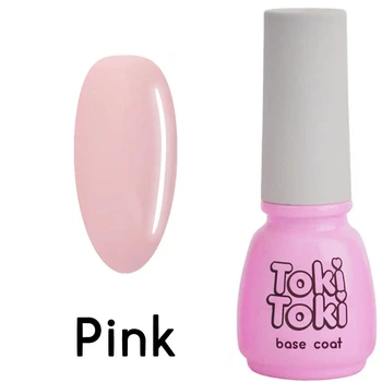 База для ногтей камуфлирующая Pink (розовая) Toki Toki 5 мл