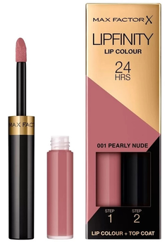 Szminka w płynie Max Factor Lipfinity Lip Color 2 w 1 001 Pearly Nude 4.2 g (8005610625249)
