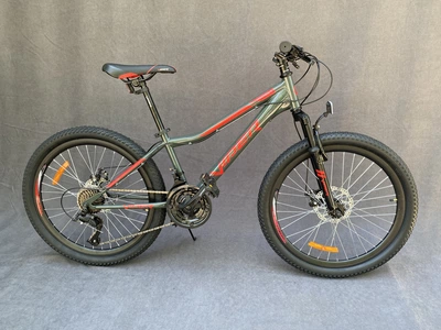 Подростковый горный велосипед Viper Forest 24 D рама 12,5" серо-красный