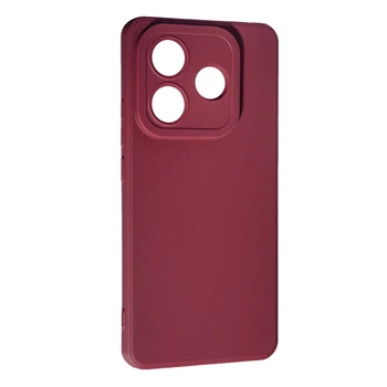 Силиконовый чехол SMTT для Xiaomi Redmi Note 14 (5G) Bordo