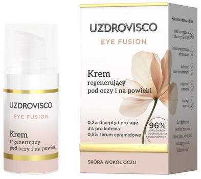 Krem pod oczy i na powieki Uzdrovisco Eye Fusiom regenerujący 15 ml (5904917483909)