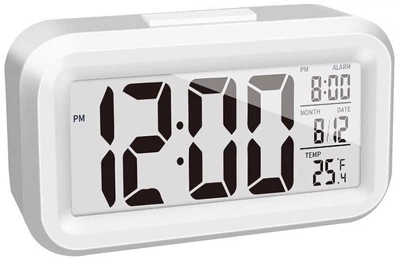 Настольные часы Action White KDS-210
