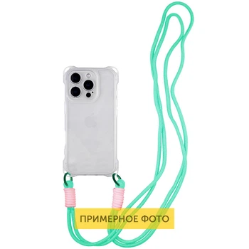 Чохол для Apple iPhone 16e TPU CrossBody straps Transparent