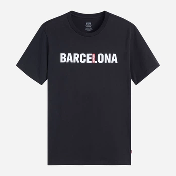 Koszulka męska bawełniana Levi's Lse Ss Original Hm Tee Levi Barcelona M A3117-0029 S Czarna (5401157633045)