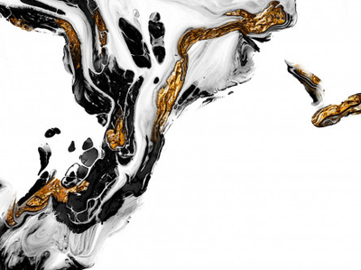 Фотообои Chameleon Золотой Fluid 1 art 100х100см