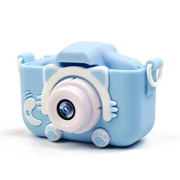 Детская Камера XO XJ01, 40MP, HD, TF, 200mAh, Синий