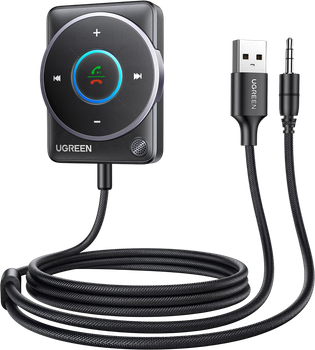 Bluetooth-ресивер Ugreen CM723 Bluetooth 5.4 Car Receiver Audio Adapter Black (UGR-35002)