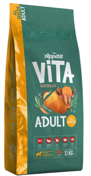 Sucha karma dla psów Comfy Appetit Vita Superfood Adult All Breeds Buffalo 12 kg (5905546342209)