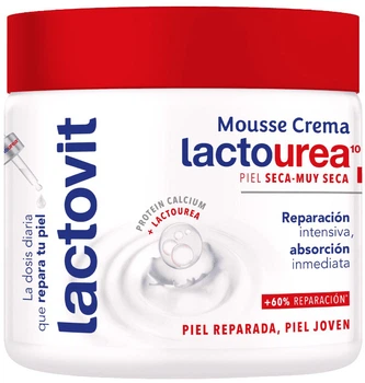 Крем-мусс для лица и тела Lactovit Lactourea Увлажняющий 400 мл (8411135006423)