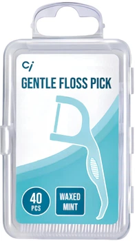 Зубний флоспік Ci medical Ci Gentle Floss Pick з ниткою та зубочисткою 40 шт (4580532524244)