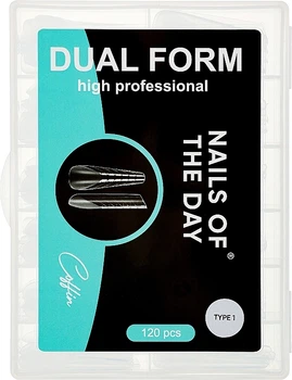 Верхние формы для ногтей, миндаль, 120 шт - Nails Of The Day Dual Form Coffin (Type 1) 120шт (1408937-27068006)