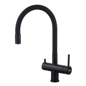 Смеситель кухонный с силиконовым изливом и выходом для питьевой воды KOER KB-72002-05 (KR3384)