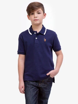Детская футболка-поло для мальчика U.S. Polo Assn 255058687 110 см Синяя (1159832123)