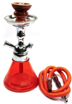 Кальян стеклянный Huka Пирамида на 1 персону Н-26 см коробка красный (DN27741A)