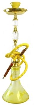 Кальян стеклянный Huka Караван на 1 персону Н-70 см коробка желто-золотистый (DN22746)