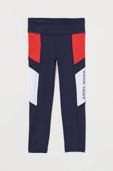 Лосини H&M Sport темно-синій-білий-червоний ROYWN587 110/116