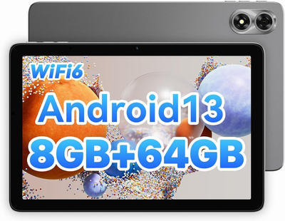 Планшет 10.1" Umidigi G1 Tab 4+4/64Gb 4 ядра Android 13 6000 mAh Сірий