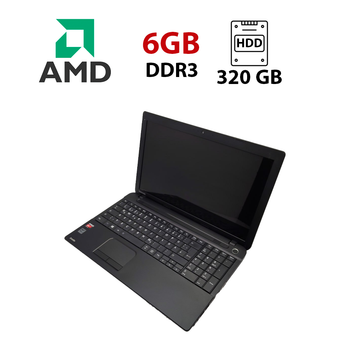 Ноутбук Toshiba Satellite C50 / 15.6" (1366x768) TN / AMD A4-5000 (4 ядра по 1.5 GHz) / 6 GB DDR3 / 320 GB HDD / AMD Radeon HD 8330 Graphics / WebCam б/у