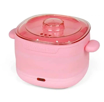 Складной баночный воскоплав 400ml Wax Warmer, силиконовый аппарат для нагрева воска Розовый YSM-1002A-Pink
