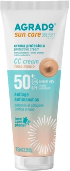 Крем Agrado СС солнцезащитный для лица SPF50+ 75 мл (818665)