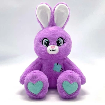 Мягкая игрушка ст. HKF2209 (40шт) кролик свет во тьме 25 см HKF2209