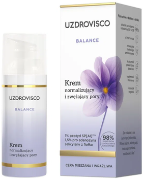 Крем для обличчя  Uzdrovisco Balance нормалізуючий та звужуючий пори 50 мл (5904917483855)