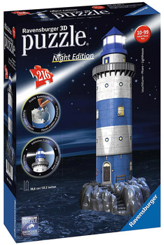 Puzzle lampka nocna 3D Ravensburger Latarnia nocna 12577 (4005556125777)