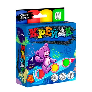 Мел DankoToys для рисования на асфальте большая 4 штуки MEL-01-02U