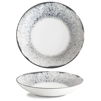 Тарілка для пасти G.Benedikt Isabelle Rustic Paris Blue з порцеляни 26см (ISC1926-K0024)