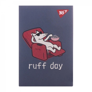 Блокнот YES А7 48 аркушів клітинка Собаче життя Ruf day (152104)