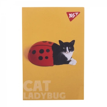 Блокнот YES А7 48 аркушів клітинка Catstyle Ladybug (152099)