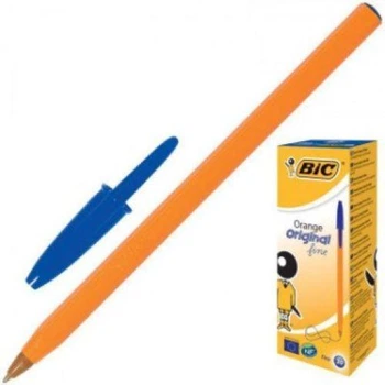 Ручка шариковая синяя 0,8 мм Bic Orange fine, 424518