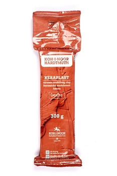 Глина для лепки Keraplast Koh-i-noor 300 грамм терракотовая, 01586