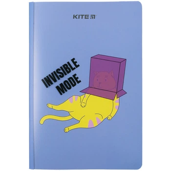 Блокнот А5+ 40 листов клетка Kite Invisible mood K23-460-3, 65044
