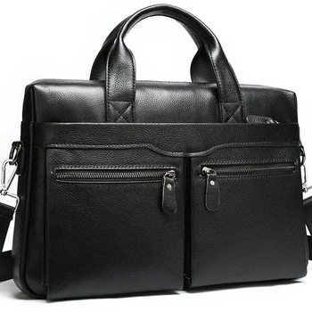 Мужская сумка для ноутбука и документов черная SK N76955, TIDING BAG