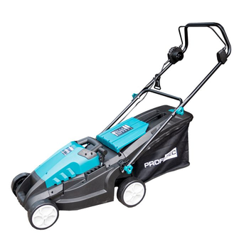 Мощная газонокосилка электрическая PROFI-TEC LM3823 COMFORT : 2300 Вт, шир. 38 см, 50 л, площадь 500 м²