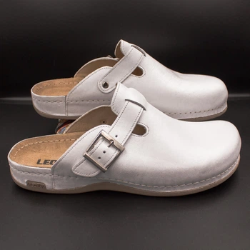 Чоловічі сабо шкіряні Leon 707M white 44 р