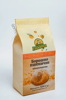 Пшенична мука цільнозернова Listoriya 500 г (4820291640046)