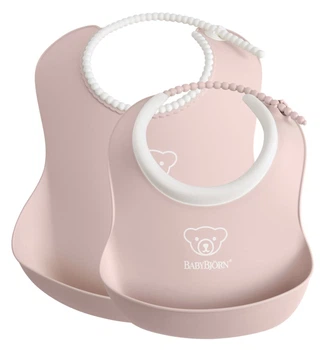 Набор слюнявчиков BabyBjorn Powder Pink 2 шт.