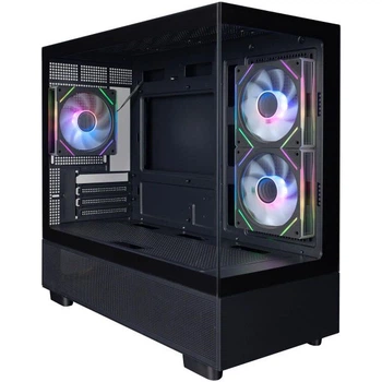 Корпус 1stPlayer Mi5-BK-2FC7R-1FC7 Black без бп